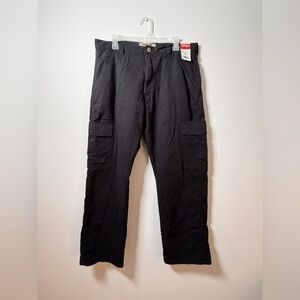 Wrangler Men's Black Cargo Work Pants